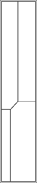 Чертёж X-LANE X1 шириной 400 мм.